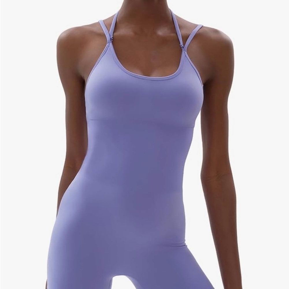 Lavender Strappy Bodysuit